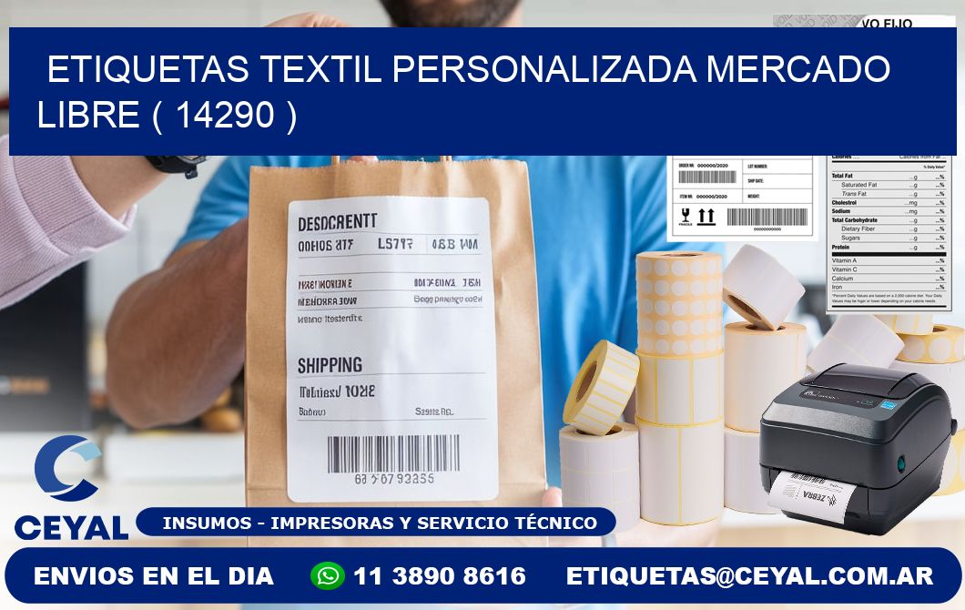 ETIQUETAS TEXTIL PERSONALIZADA MERCADO LIBRE ( 14290 )
