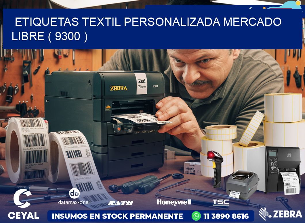 ETIQUETAS TEXTIL PERSONALIZADA MERCADO LIBRE ( 9300 )
