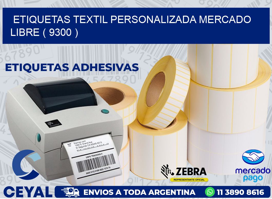 ETIQUETAS TEXTIL PERSONALIZADA MERCADO LIBRE ( 9300 )