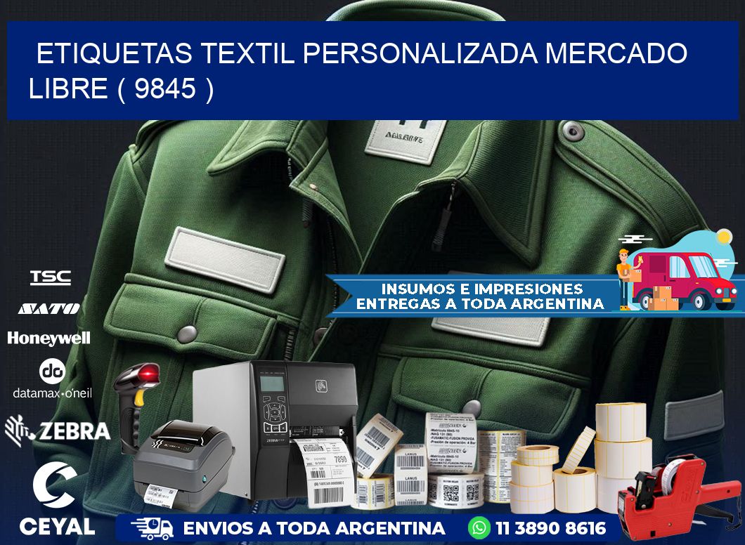 ETIQUETAS TEXTIL PERSONALIZADA MERCADO LIBRE ( 9845 )