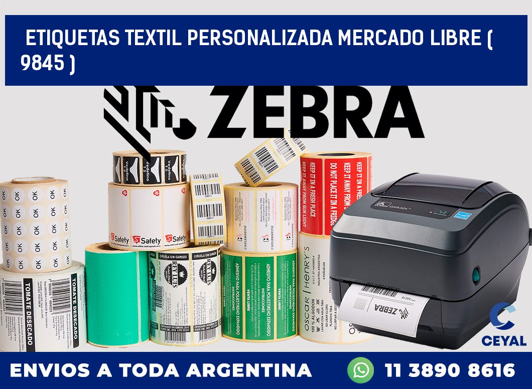 ETIQUETAS TEXTIL PERSONALIZADA MERCADO LIBRE ( 9845 )