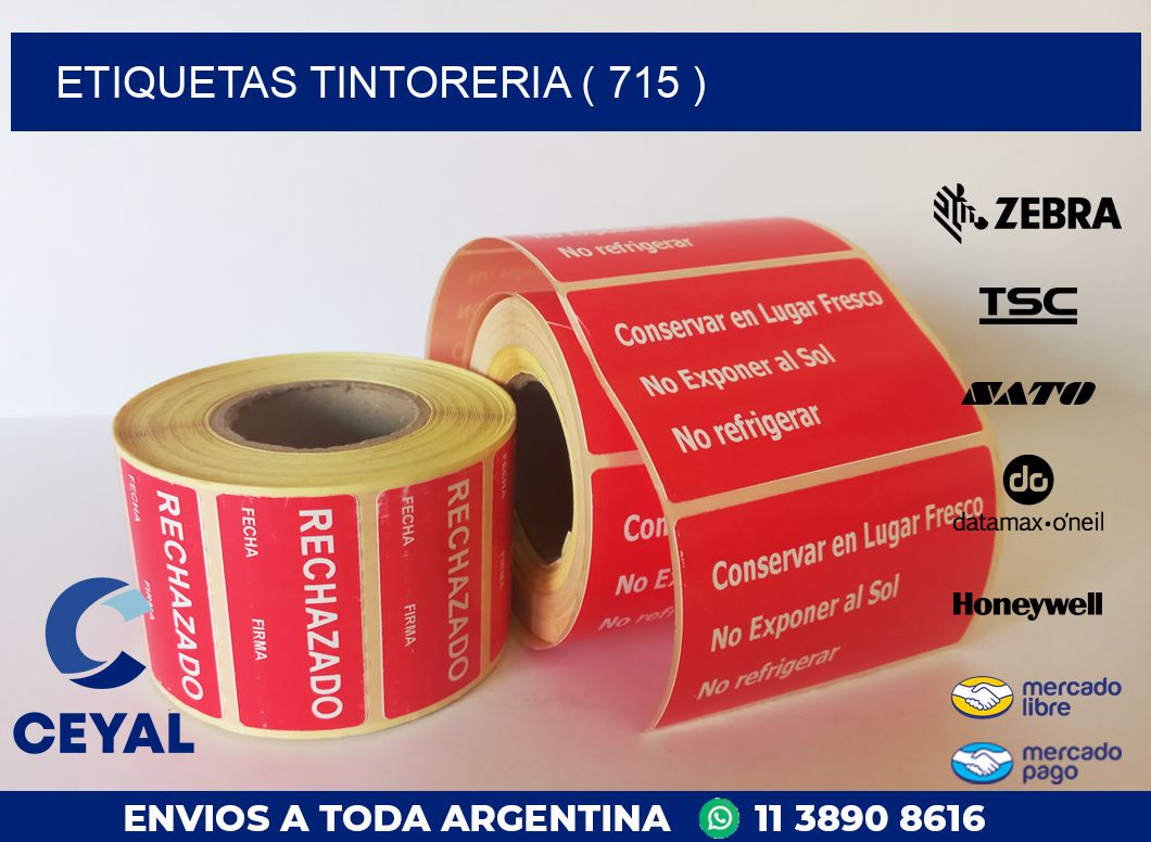 ETIQUETAS TINTORERIA ( 715 )