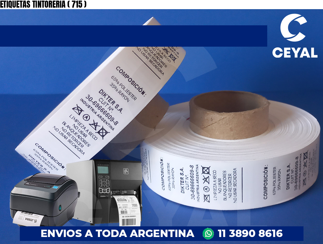 ETIQUETAS TINTORERIA ( 715 )