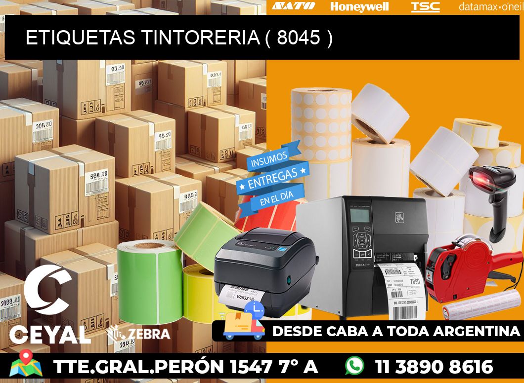 ETIQUETAS TINTORERIA ( 8045 )
