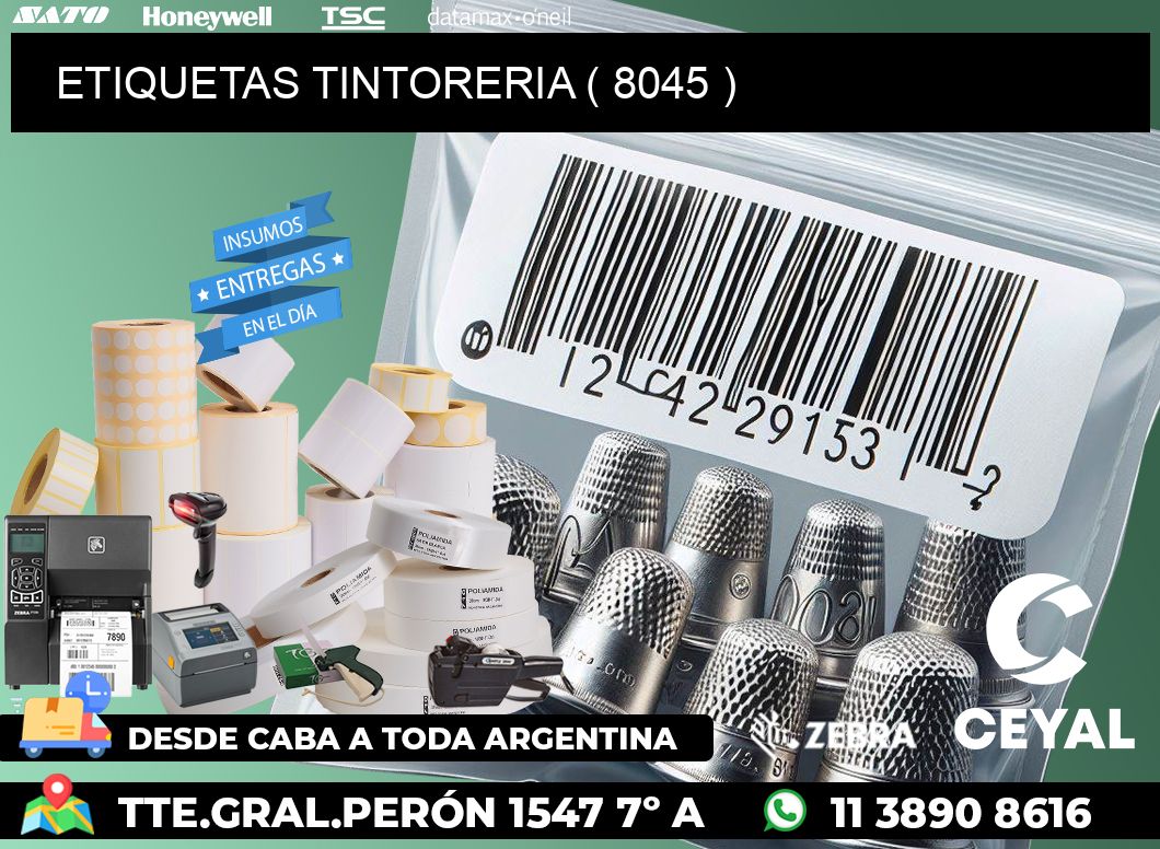 ETIQUETAS TINTORERIA ( 8045 )
