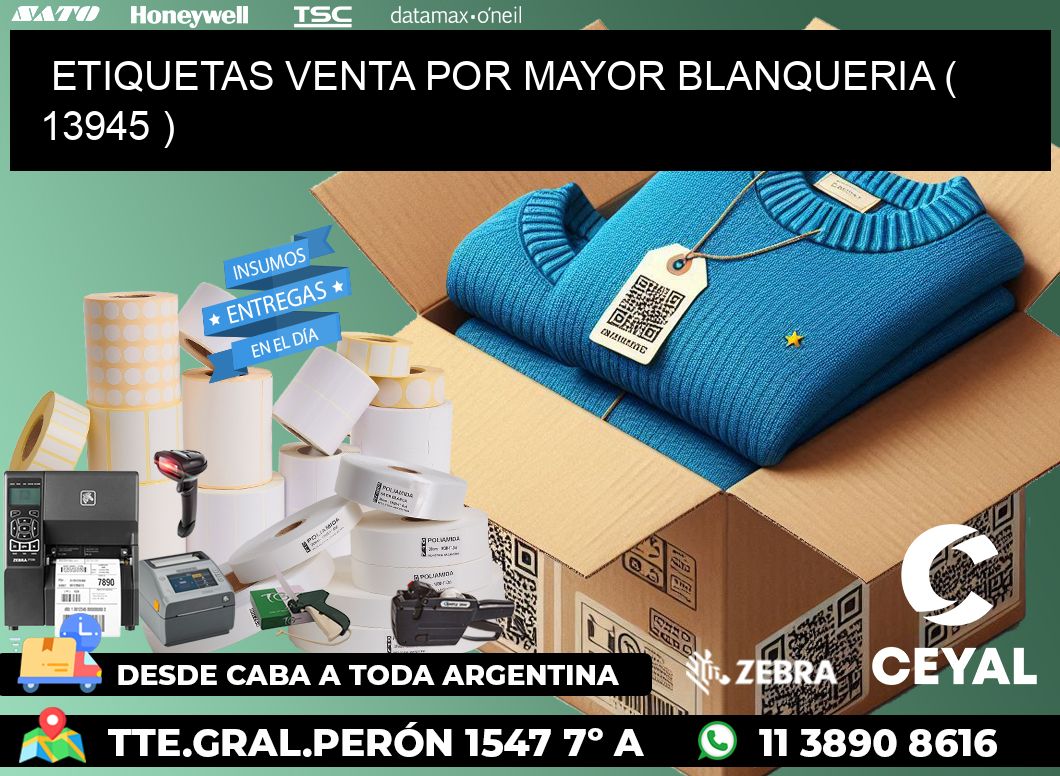 ETIQUETAS VENTA POR MAYOR BLANQUERIA ( 13945 )