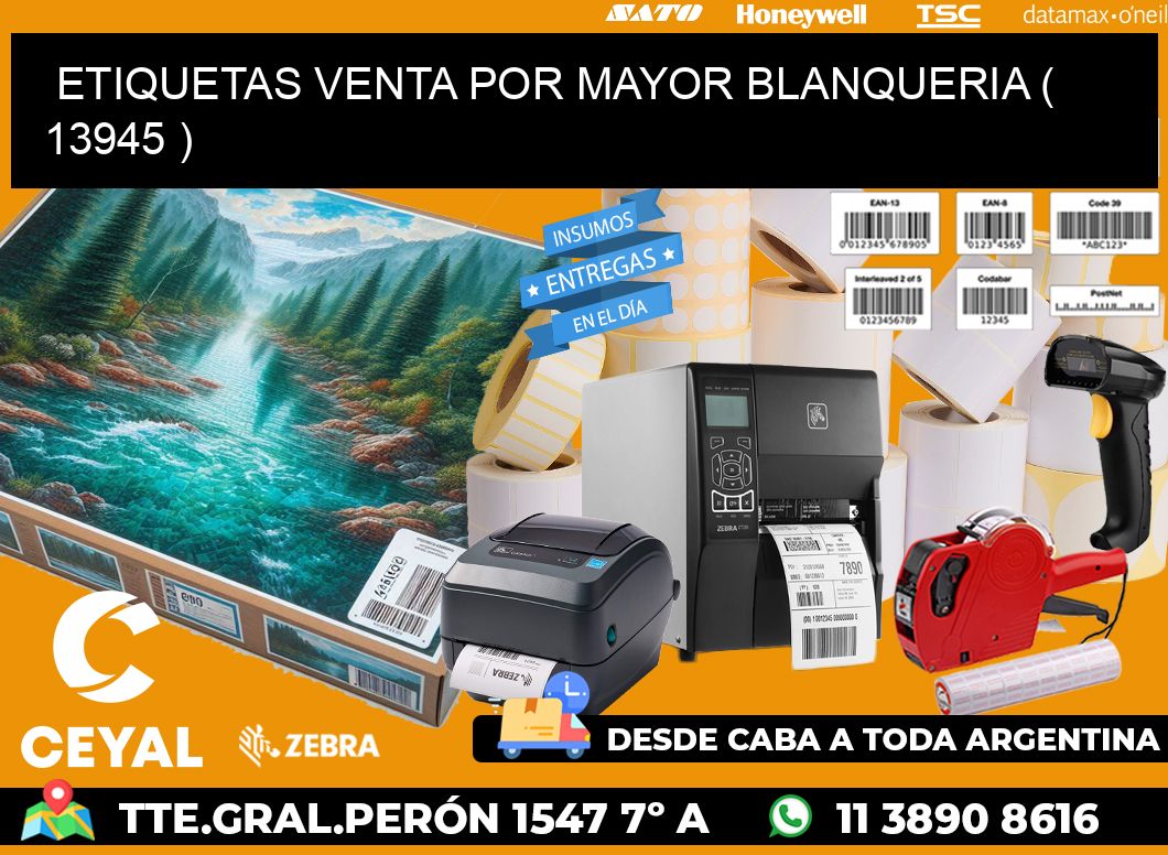 ETIQUETAS VENTA POR MAYOR BLANQUERIA ( 13945 )