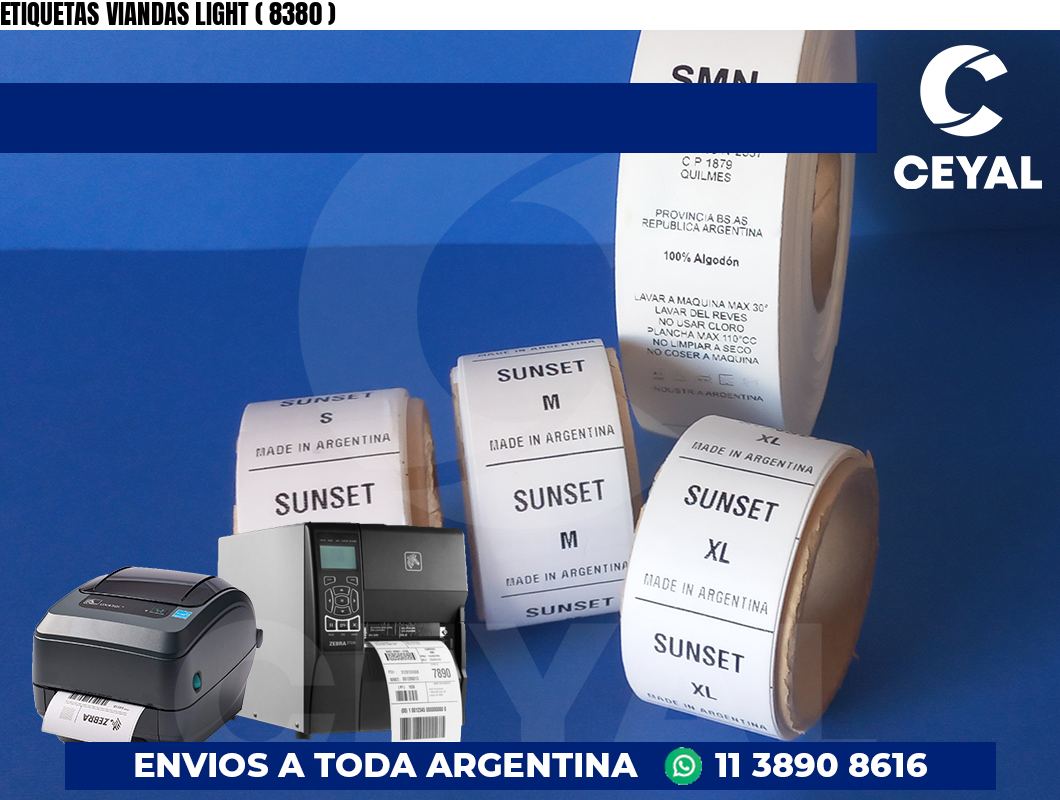 ETIQUETAS VIANDAS LIGHT ( 8380 )