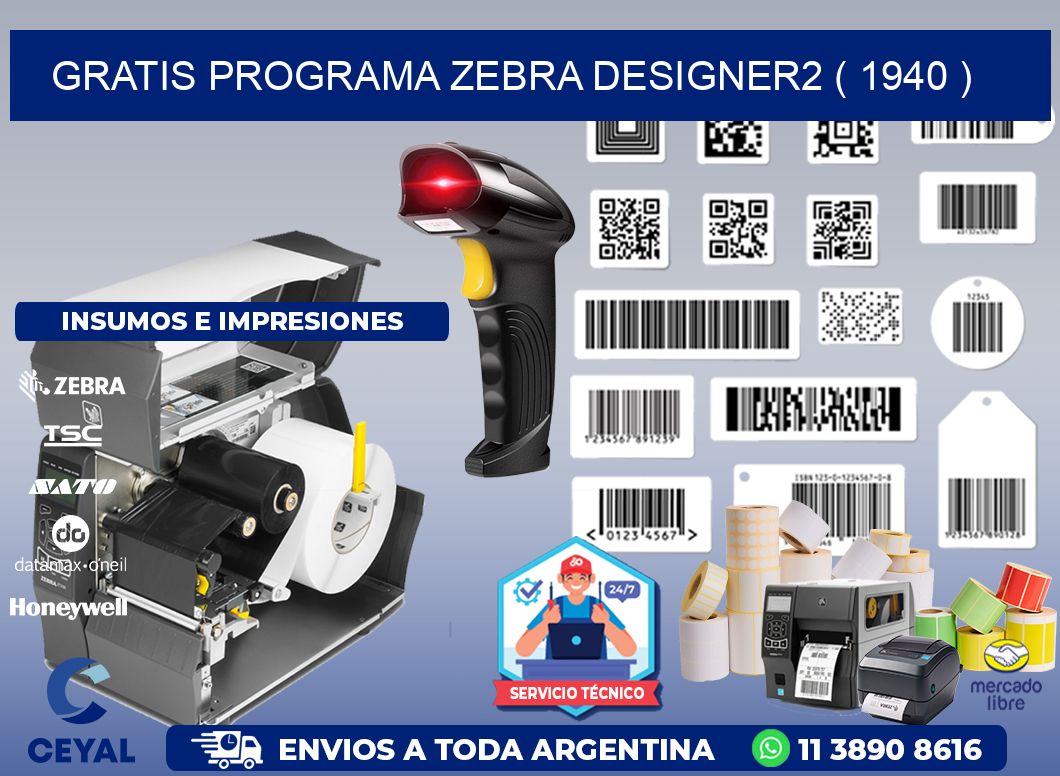 GRATIS PROGRAMA ZEBRA DESIGNER2 ( 1940 )