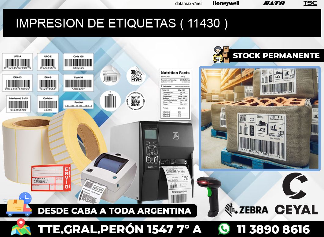 IMPRESION DE ETIQUETAS ( 11430 )