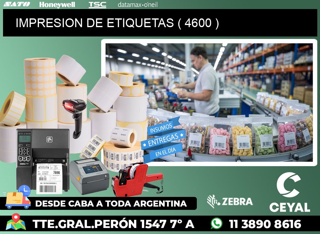 IMPRESION DE ETIQUETAS ( 4600 )