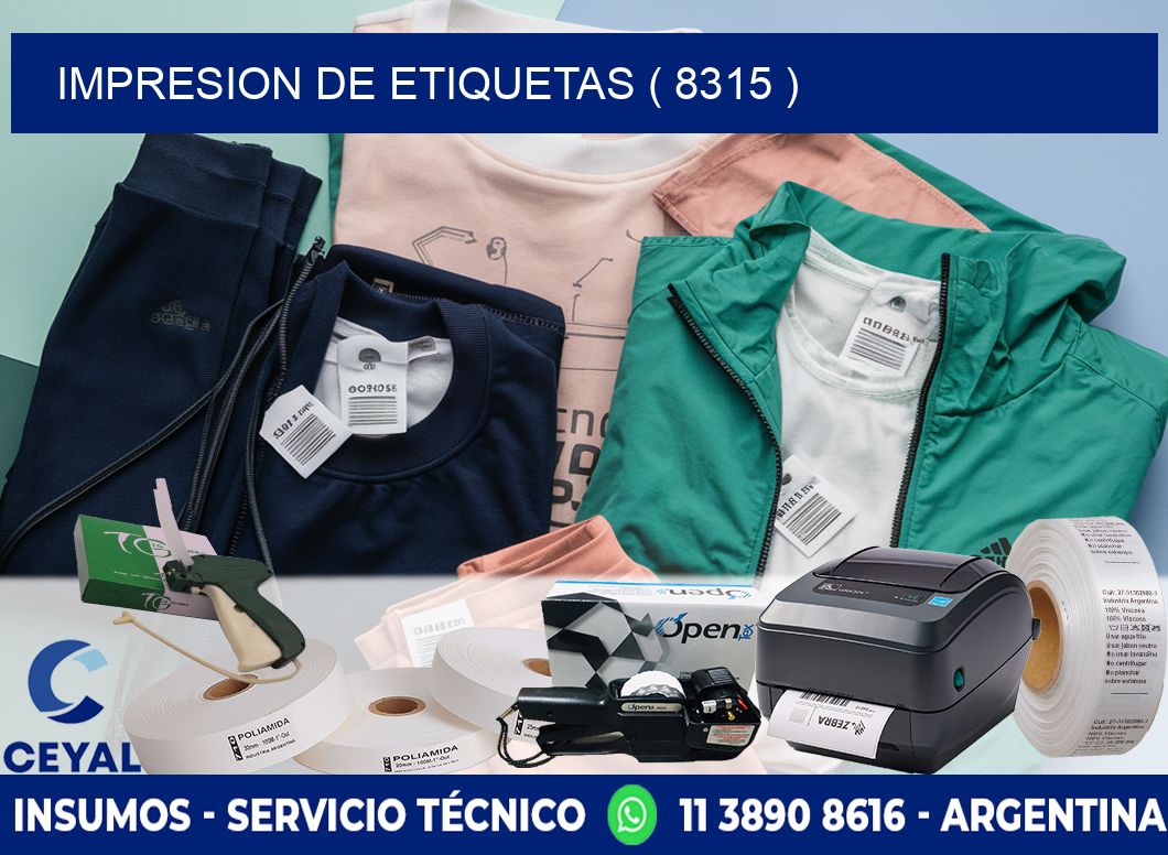 IMPRESION DE ETIQUETAS ( 8315 )