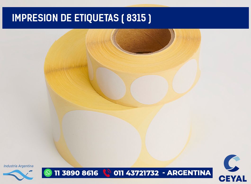 IMPRESION DE ETIQUETAS ( 8315 )