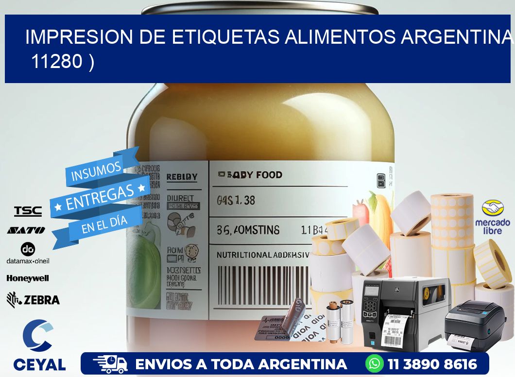 IMPRESION DE ETIQUETAS ALIMENTOS ARGENTINA   11280 )