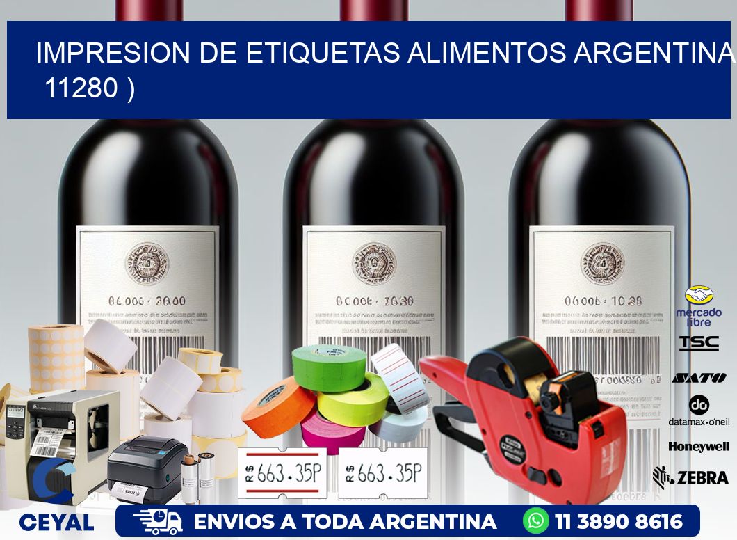 IMPRESION DE ETIQUETAS ALIMENTOS ARGENTINA   11280 )