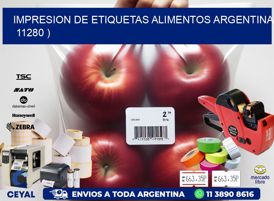 IMPRESION DE ETIQUETAS ALIMENTOS ARGENTINA   11280 )