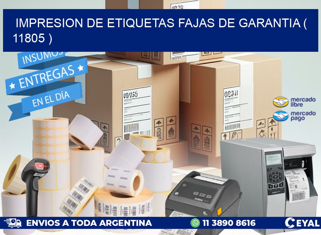 IMPRESION DE ETIQUETAS FAJAS DE GARANTIA ( 11805 )