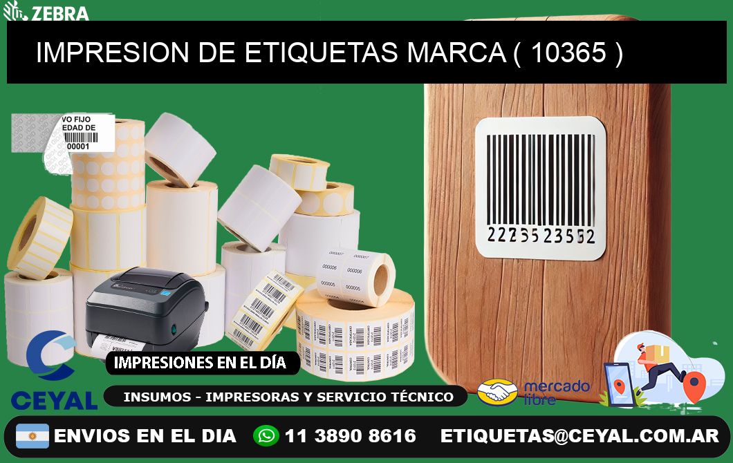IMPRESION DE ETIQUETAS MARCA ( 10365 )