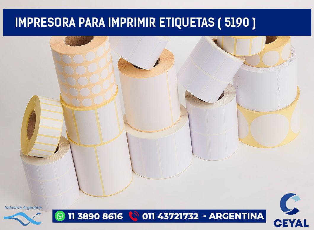IMPRESORA PARA IMPRIMIR ETIQUETAS ( 5190 )