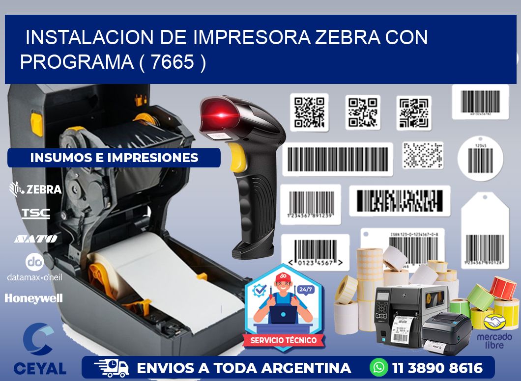 INSTALACION DE IMPRESORA ZEBRA CON PROGRAMA ( 7665 )