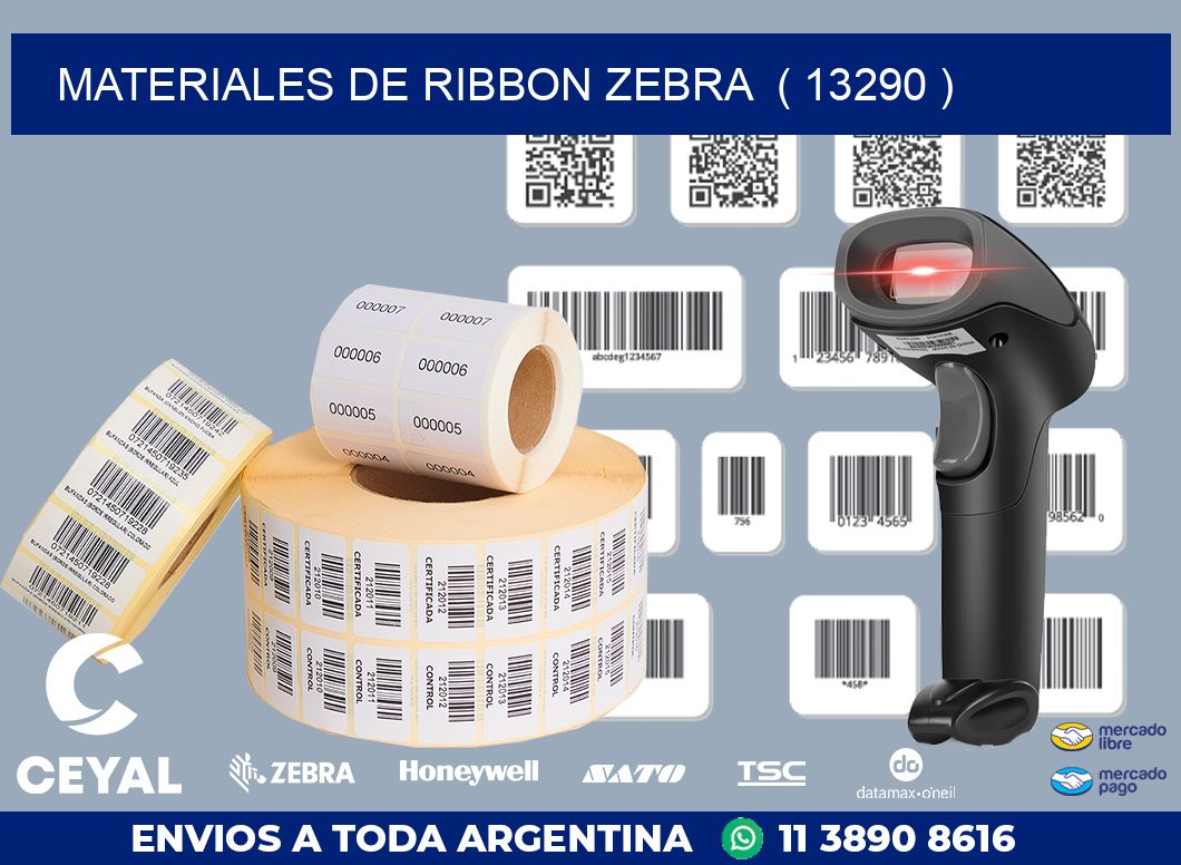 MATERIALES DE RIBBON ZEBRA  ( 13290 )