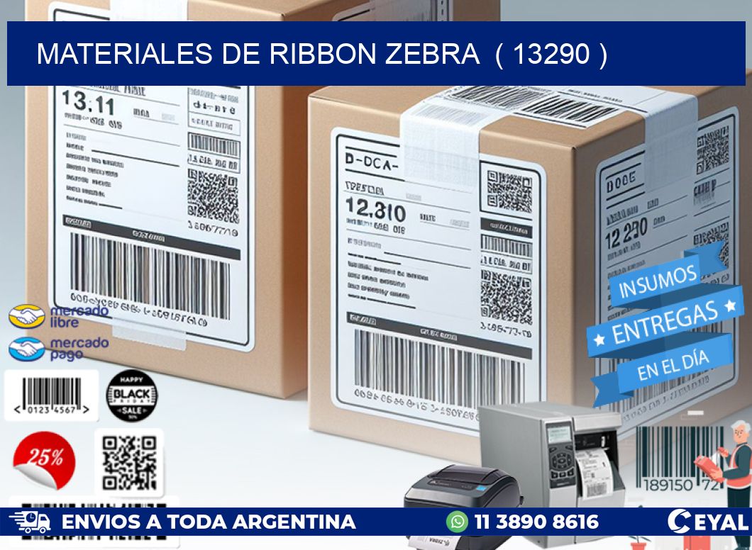 MATERIALES DE RIBBON ZEBRA  ( 13290 )