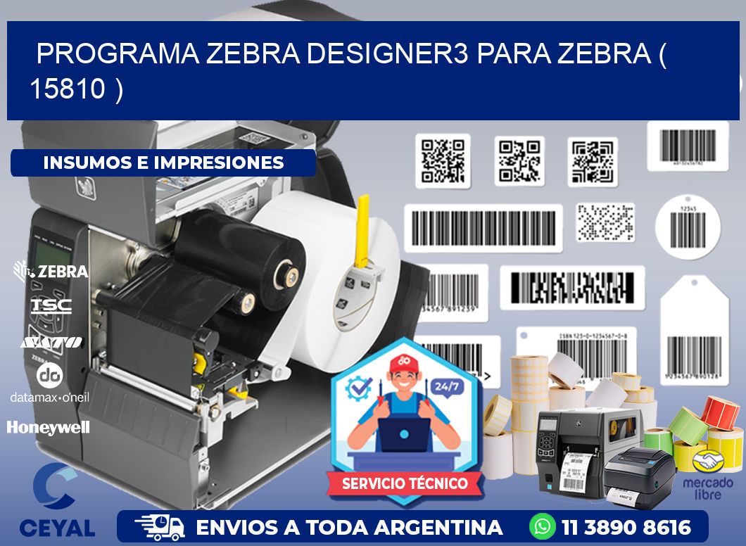 PROGRAMA ZEBRA DESIGNER3 PARA ZEBRA ( 15810 )