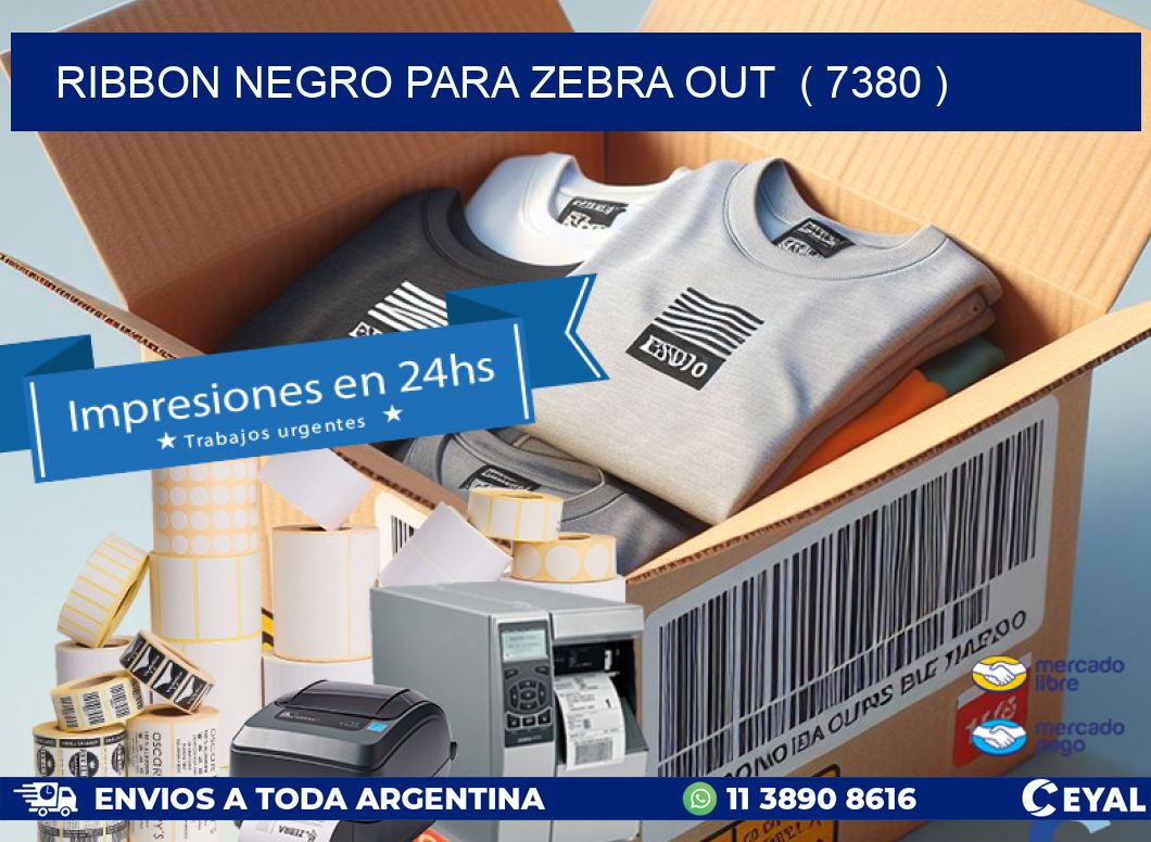 RIBBON NEGRO PARA ZEBRA OUT  ( 7380 )