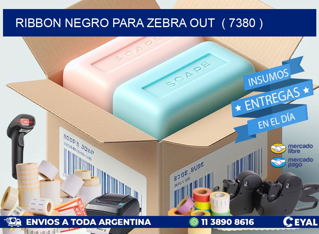 RIBBON NEGRO PARA ZEBRA OUT  ( 7380 )