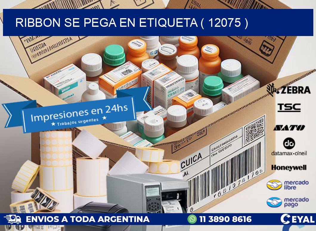 RIBBON SE PEGA EN ETIQUETA ( 12075 )