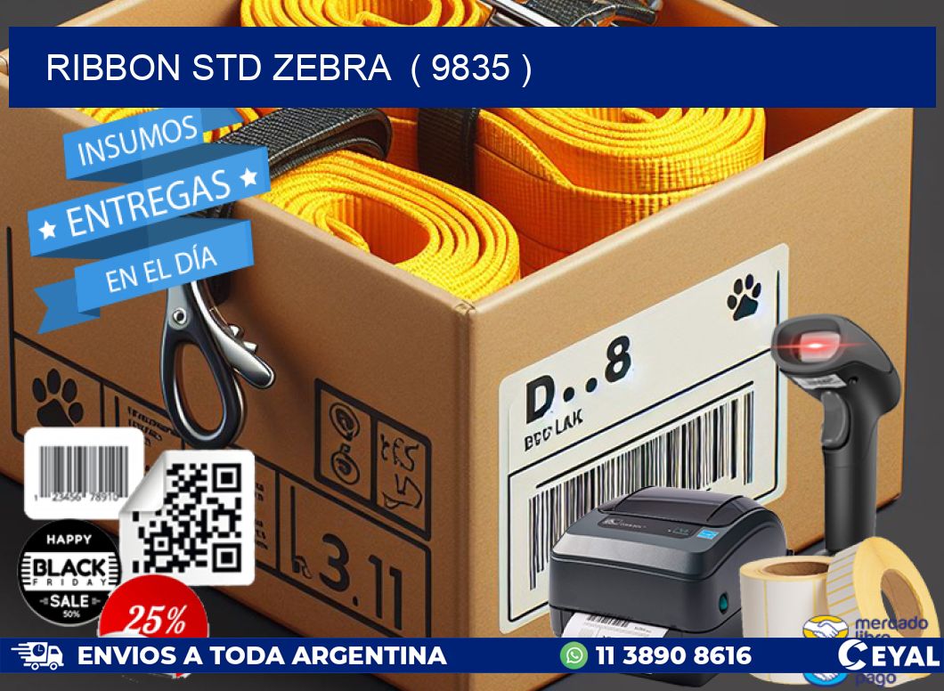 RIBBON STD ZEBRA  ( 9835 )
