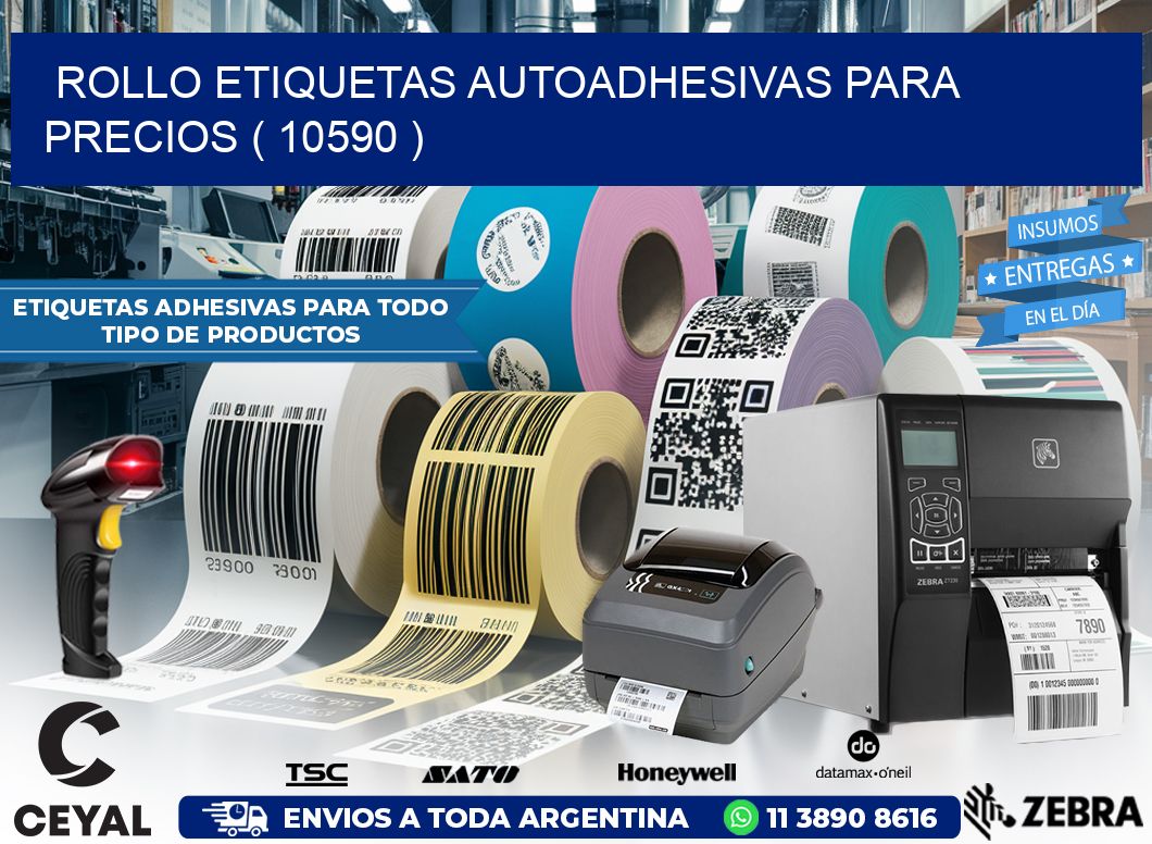 ROLLO ETIQUETAS AUTOADHESIVAS PARA PRECIOS ( 10590 )