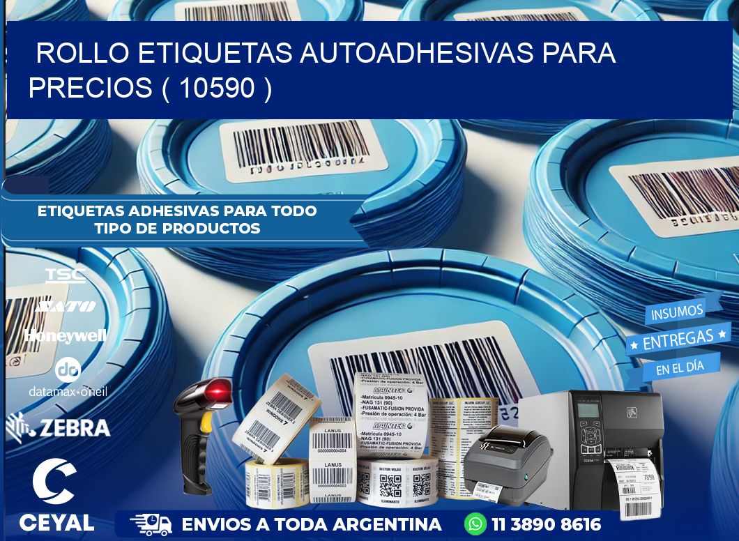 ROLLO ETIQUETAS AUTOADHESIVAS PARA PRECIOS ( 10590 )