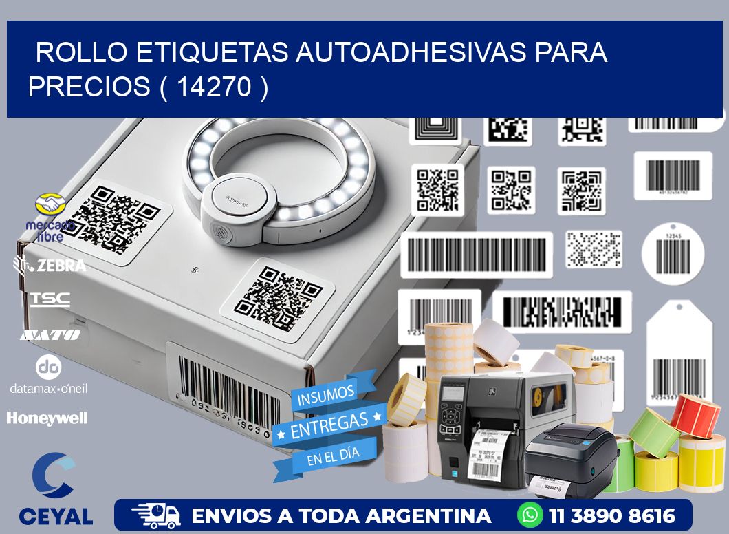 ROLLO ETIQUETAS AUTOADHESIVAS PARA PRECIOS ( 14270 )