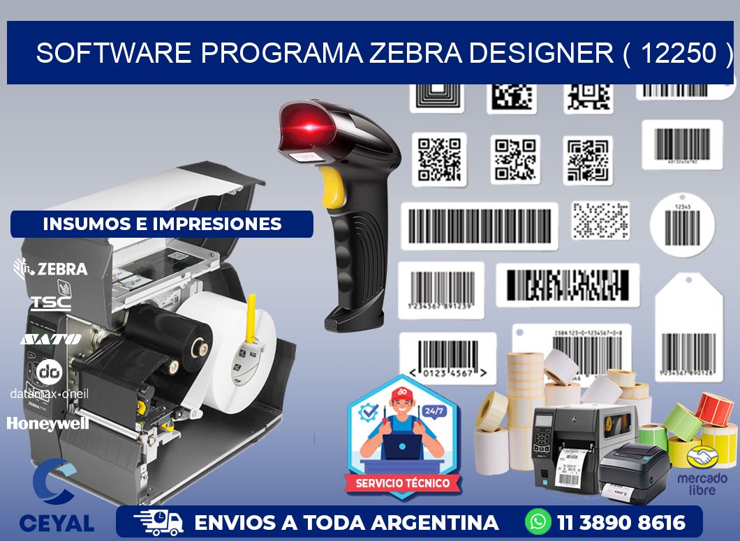 SOFTWARE PROGRAMA ZEBRA DESIGNER ( 12250 )