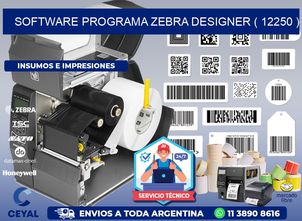 SOFTWARE PROGRAMA ZEBRA DESIGNER ( 12250 )