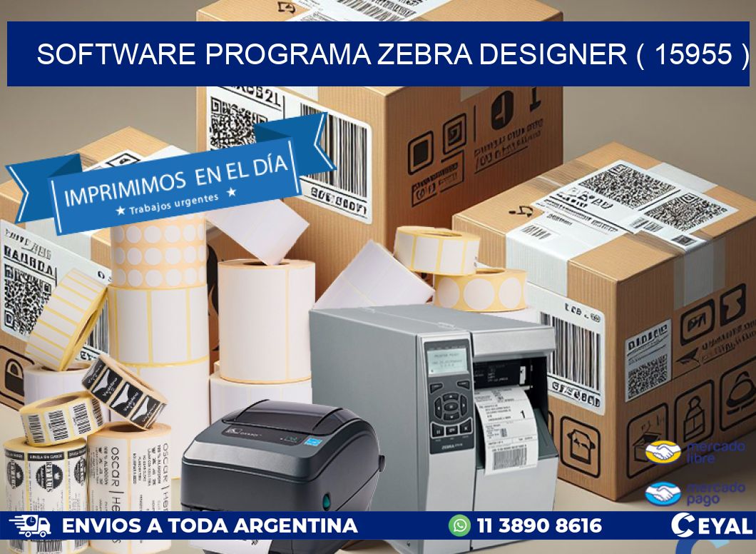 SOFTWARE PROGRAMA ZEBRA DESIGNER ( 15955 )