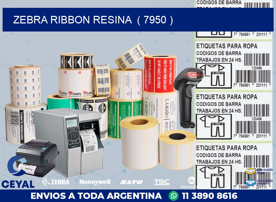 ZEBRA RIBBON RESINA  ( 7950 )