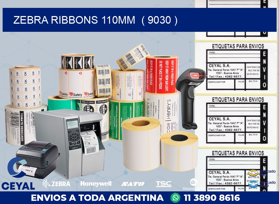 ZEBRA RIBBONS 110MM  ( 9030 )