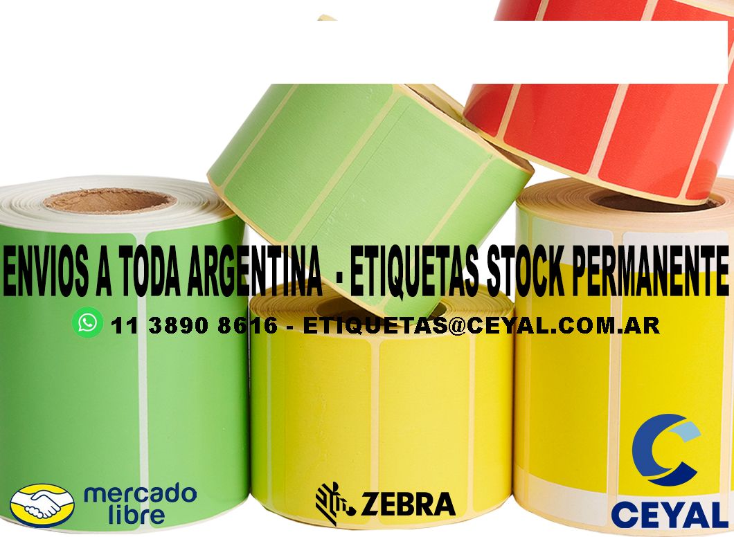 100 ETIQUETAS PAPEL 23 x 67