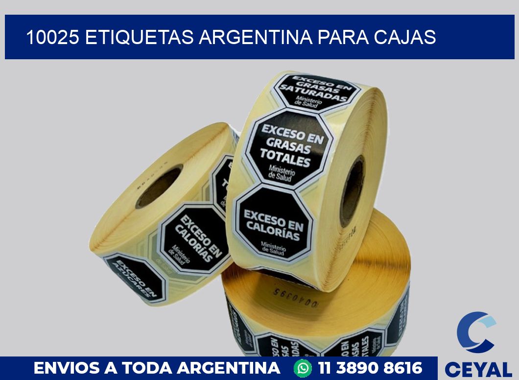 10025 ETIQUETAS ARGENTINA PARA CAJAS