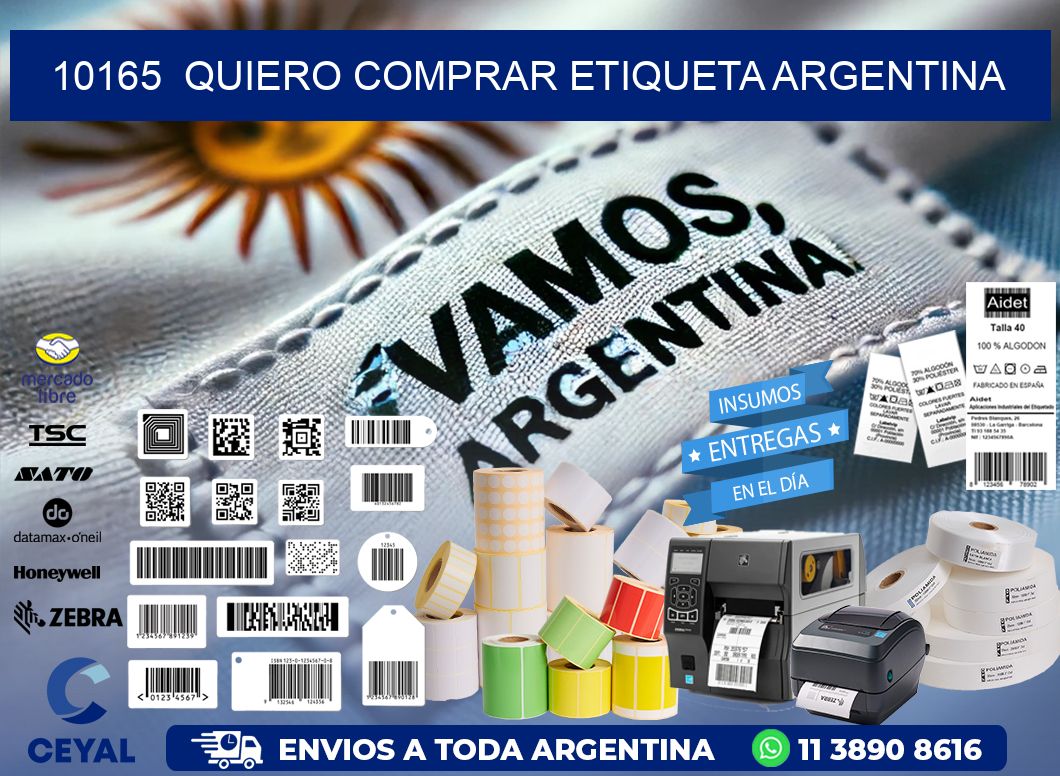 10165  QUIERO COMPRAR ETIQUETA ARGENTINA