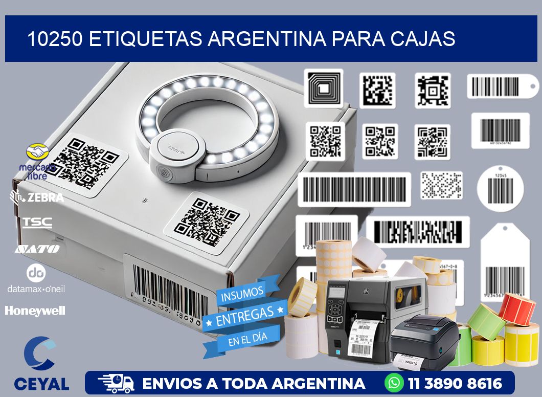 10250 ETIQUETAS ARGENTINA PARA CAJAS