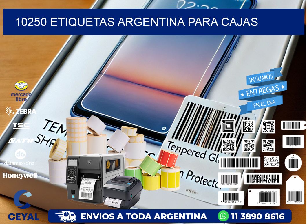 10250 ETIQUETAS ARGENTINA PARA CAJAS