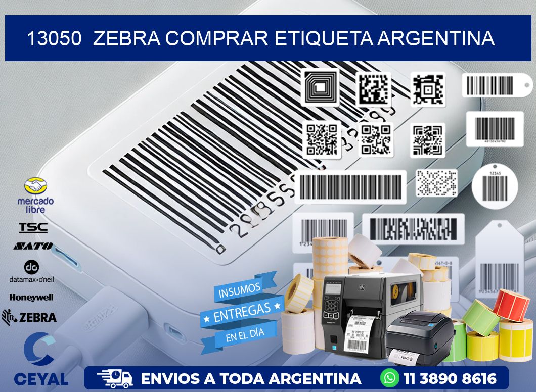 13050  ZEBRA COMPRAR ETIQUETA ARGENTINA