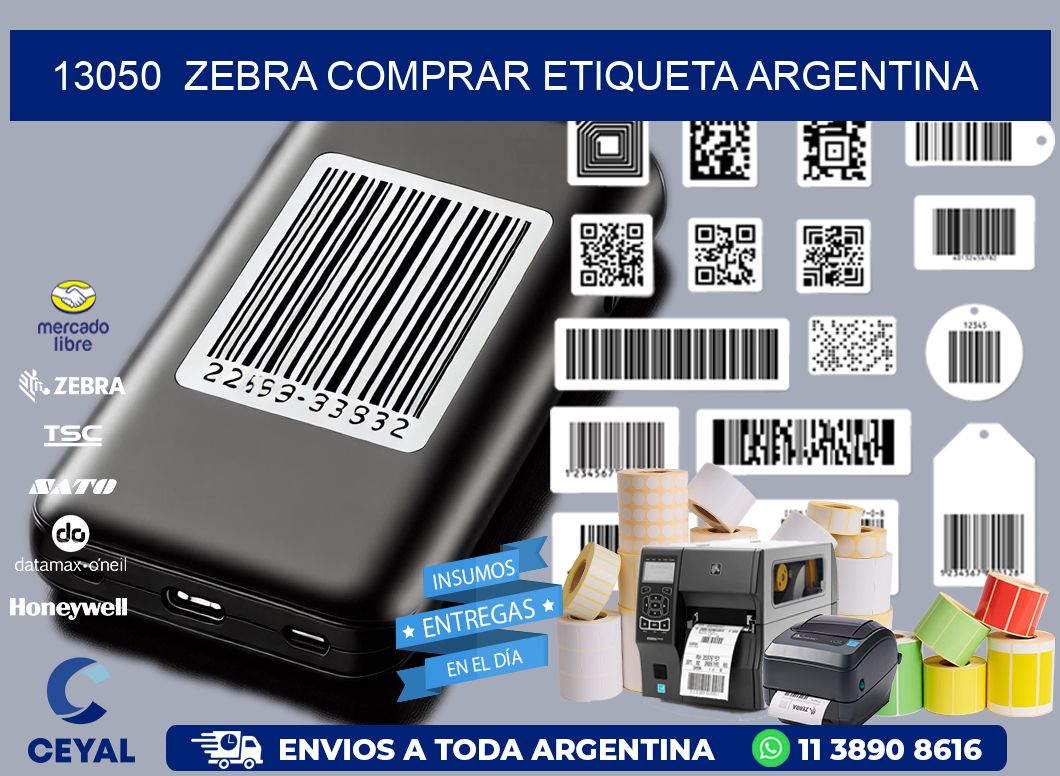 13050  ZEBRA COMPRAR ETIQUETA ARGENTINA