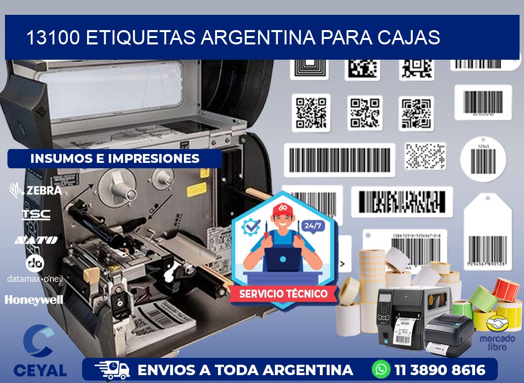 13100 ETIQUETAS ARGENTINA PARA CAJAS