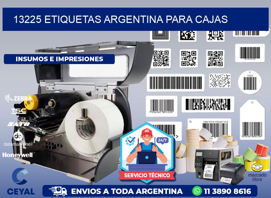 13225 ETIQUETAS ARGENTINA PARA CAJAS