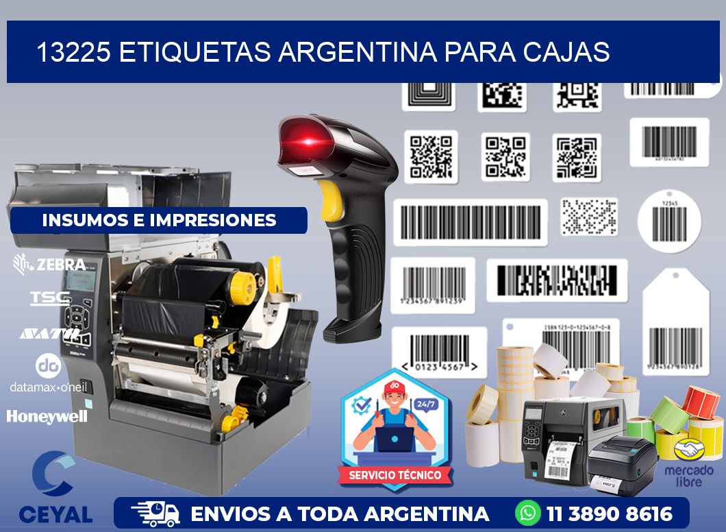 13225 ETIQUETAS ARGENTINA PARA CAJAS