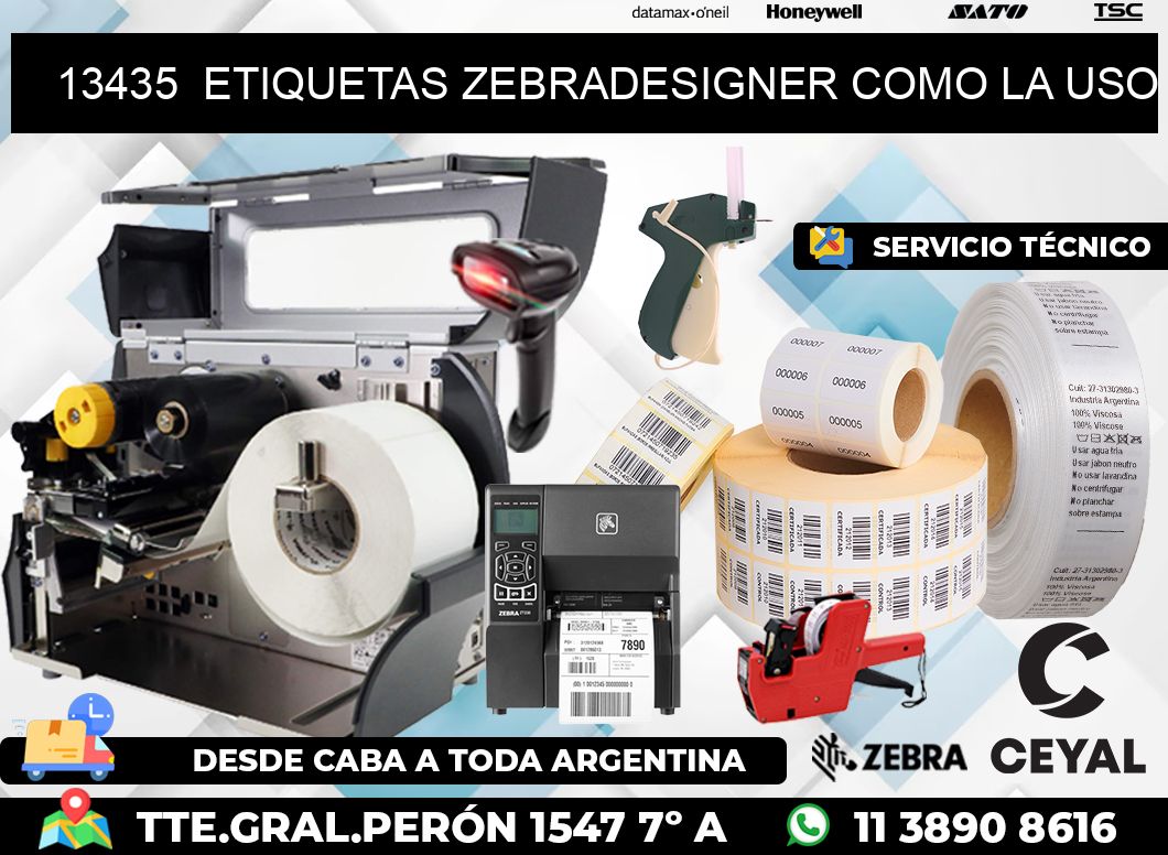 13435  ETIQUETAS ZEBRADESIGNER COMO LA USO